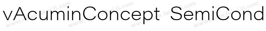 vAcuminConcept SemiCondensedLight字体转换